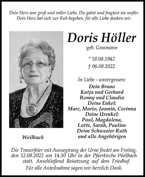 Doris Höller, geb. Grasmann