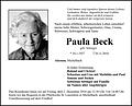 Paula Beck