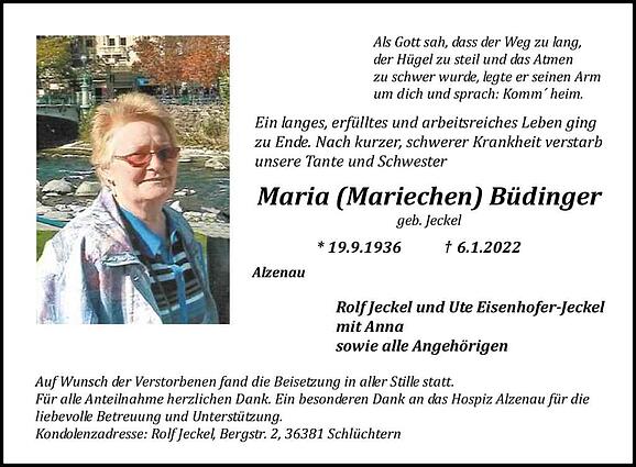 Maria Büdinger