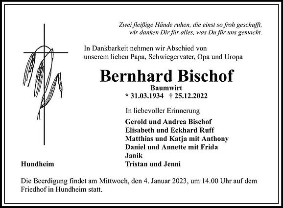 Bernhard Bischo