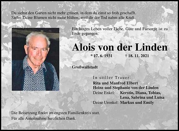 Alois von der Linden