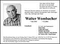 Walter Wombacher