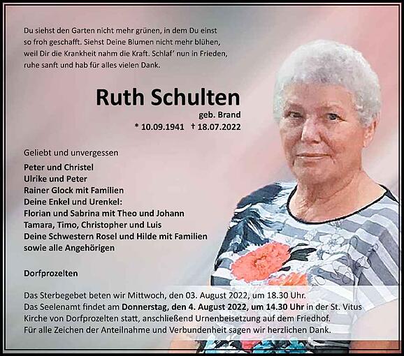 Ruth Schulten, geb. Brand