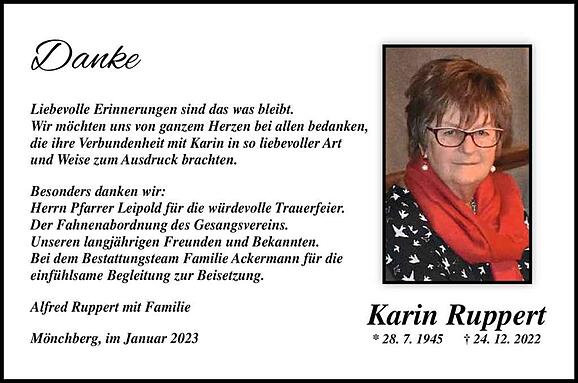 Karin Ruppert, geb. Rogoll