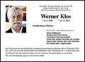 Werner Klos