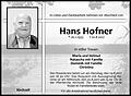 Hans Hofner