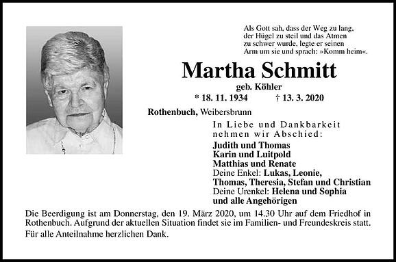 Martha Schmitt, geb. Köhler