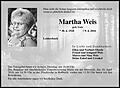 Martha Weis
