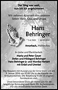 Hans  Behringer