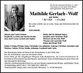 Mathilde Gerlach-Wolf