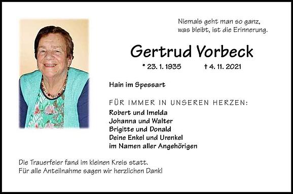 Gertrud Vorbeck