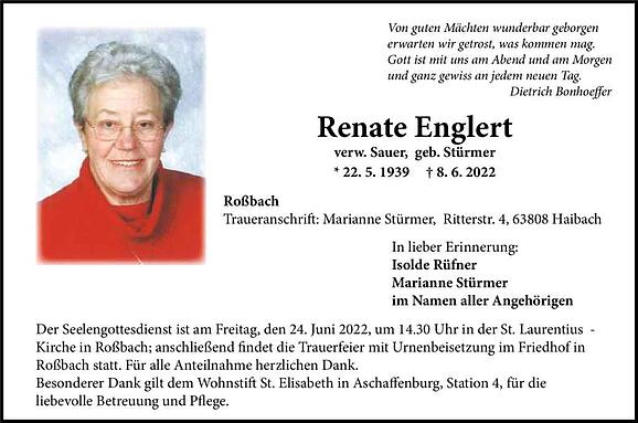 Renate Englert, geb. Stürmer