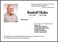 Rudolf Hohe