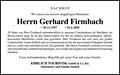 Gerhard Firmbach