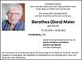 Dorothea (Dora) Maier