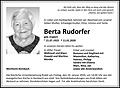 Berta Rudorfer
