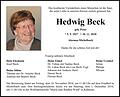 Hedwig Beck