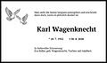 Karl Wagenknecht