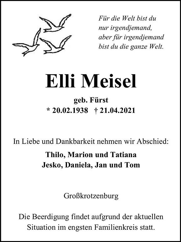 Elli Meisel, geb. Fürst