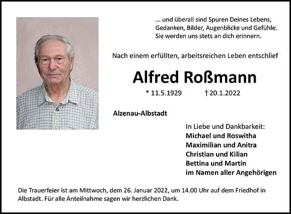 Alfred Roßmann