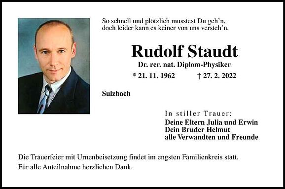 Rudolf Staudt