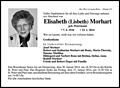 Elisabeth (Lisbeth) Morhart