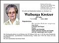 Walburga Kretzer
