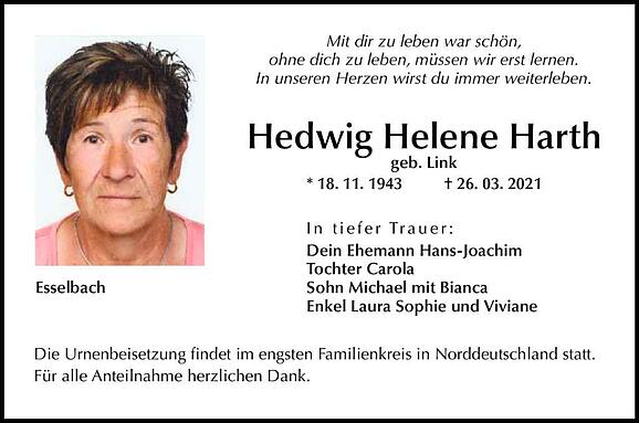 Hedwig Helene Harth