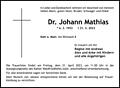 Johann Mathias