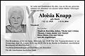 Aloisia Knapp