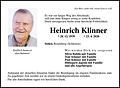 Klinner Heinrich