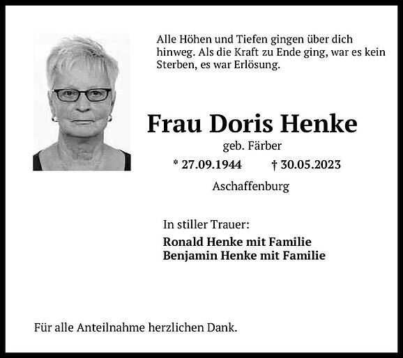 Doris Henke, geb. Färber