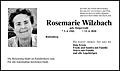 Rosemarie Wilzbach