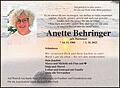 Anette Behringer
