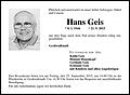 Hans Geis
