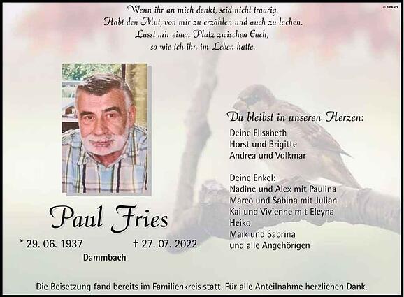Paul Fries