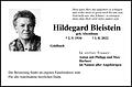 Hildegard  Bleistein