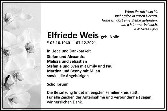 Elfriede Weis, geb. Nolle