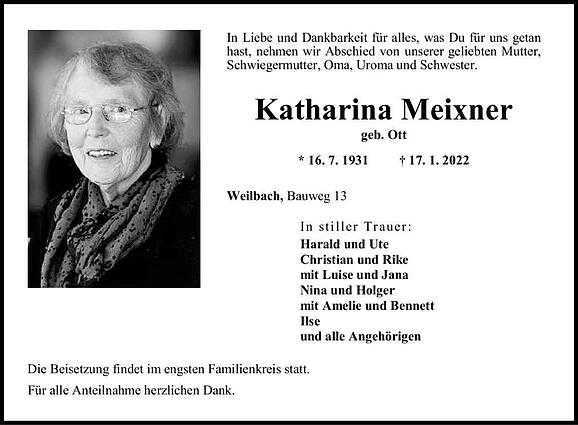 Katharina Meixner, geb. Ott