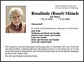 Rosalinde (Rosel) Münch