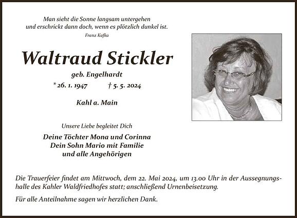 Waltraud Stickler, geb. Engelhardt