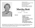 Martha Bott