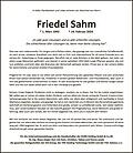 Friedel Sahm