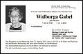 Walburga Gabel