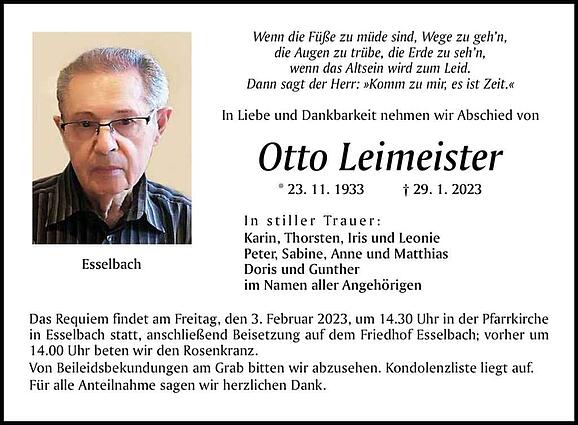 Otto Leimeister
