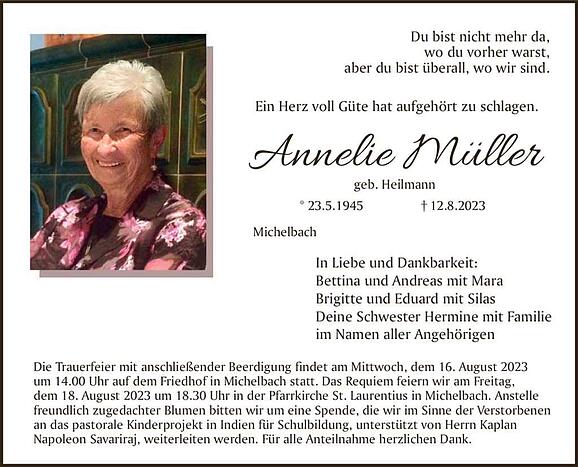 Annelie Müller, geb. Heilmann