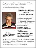 Elisabetha Hösch