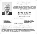 Fritz Balzer
