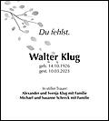 Walter Klug