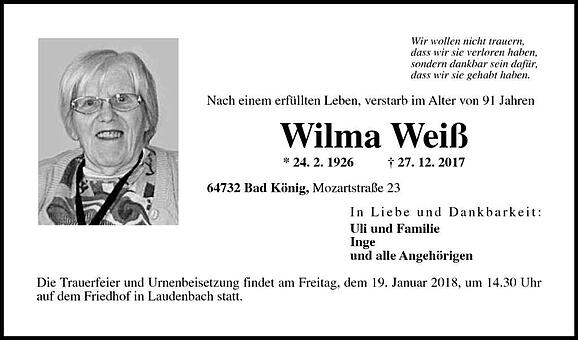 Wilma Weiß